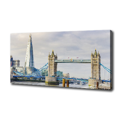 Cuadro canvas con impresión uv duradera horizontal Támesis de Londres