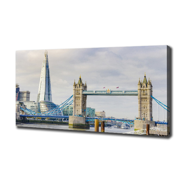 Cuadro canvas con impresión uv duradera horizontal Támesis de Londres