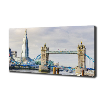 Cuadro canvas con impresión uv duradera horizontal Támesis de Londres