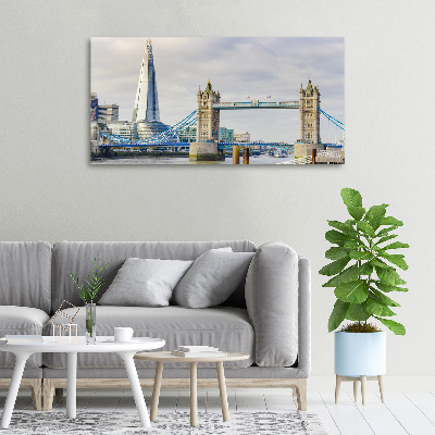 Cuadro canvas con impresión uv duradera horizontal Támesis de Londres