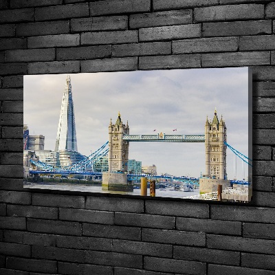 Cuadro canvas con impresión uv duradera horizontal Támesis de Londres