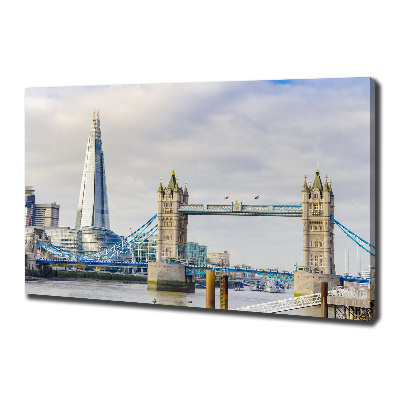 Cuadro canvas con impresión uv duradera horizontal Támesis de Londres