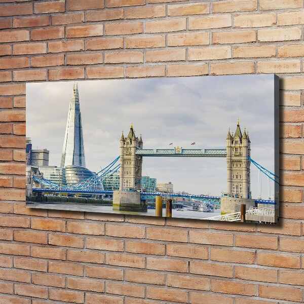 Cuadro canvas con impresión uv duradera horizontal Támesis de Londres
