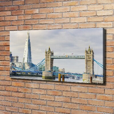 Cuadro canvas con impresión uv duradera horizontal Támesis de Londres