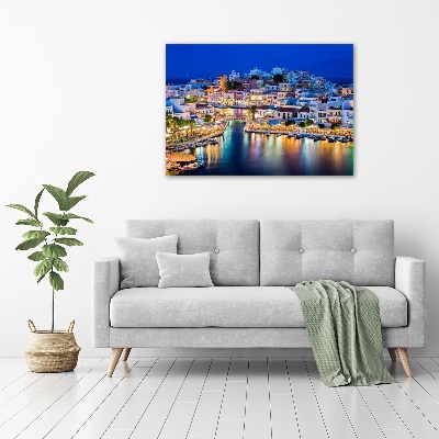 Cuadro canvas moderno de gran formato horizontal Creta, Grecia