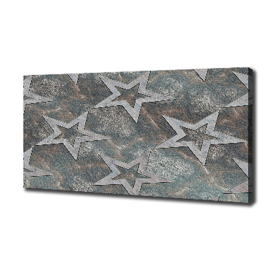 Cuadro canvas moderno de gran formato horizontal Estrellas de piedra