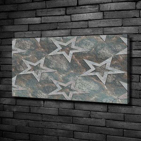 Cuadro canvas moderno de gran formato horizontal Estrellas de piedra