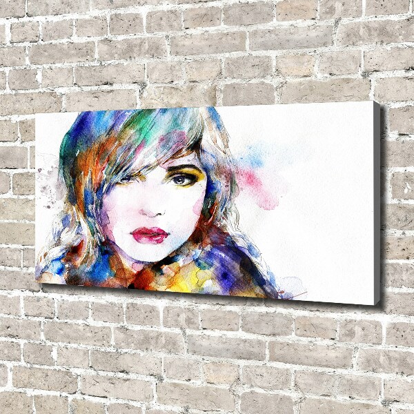 Foto en lienzo con acabado profesional horizontal Rostro de mujer