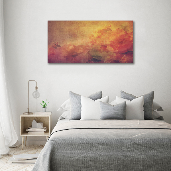 Cuadro canvas con impresión uv duradera horizontal Flores