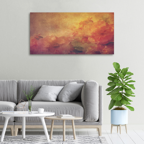 Cuadro canvas con impresión uv duradera horizontal Flores
