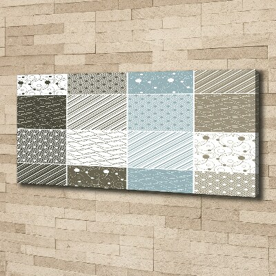 Cuadro canvas moderno de gran formato horizontal Patrones geométricos