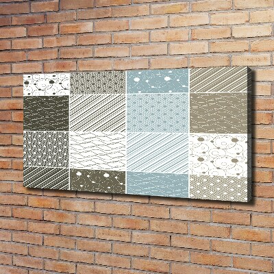 Cuadro canvas moderno de gran formato horizontal Patrones geométricos