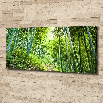 Foto en lienzo con acabado profesional horizontal bosque de bambú