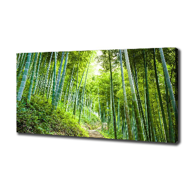 Foto en lienzo con acabado profesional horizontal bosque de bambú