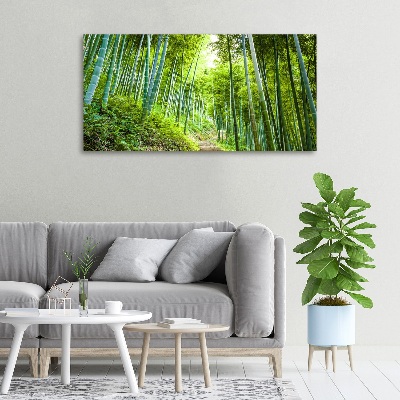Foto en lienzo con acabado profesional horizontal bosque de bambú