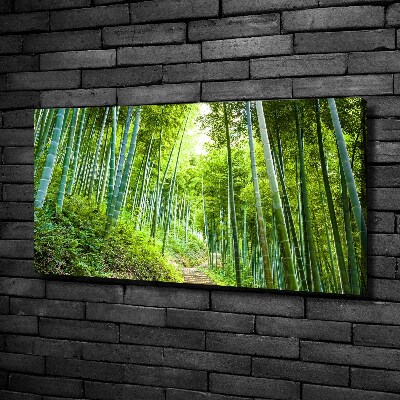 Foto en lienzo con acabado profesional horizontal bosque de bambú