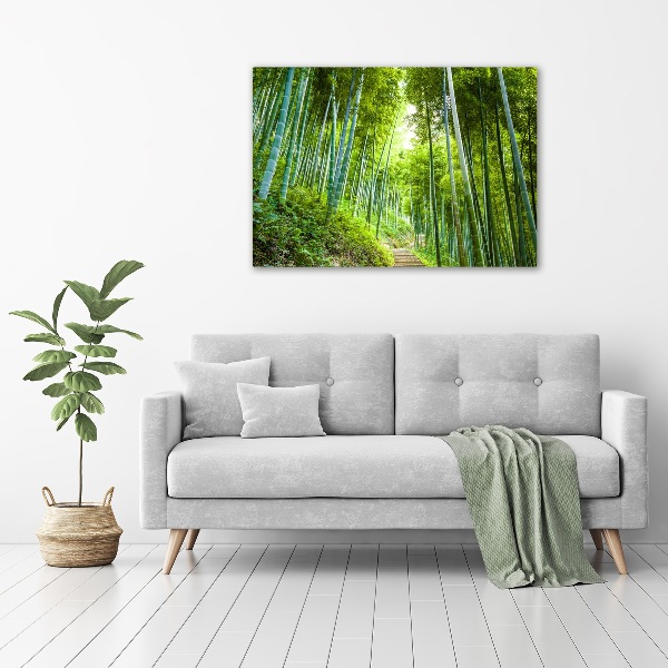 Foto en lienzo con acabado profesional horizontal bosque de bambú