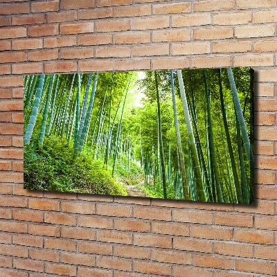 Foto en lienzo con acabado profesional horizontal bosque de bambú