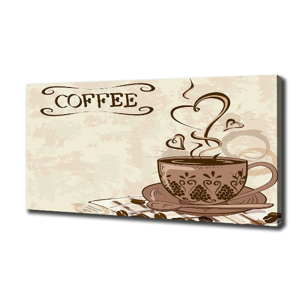 Foto en lienzo con acabado profesional horizontal Café aromático