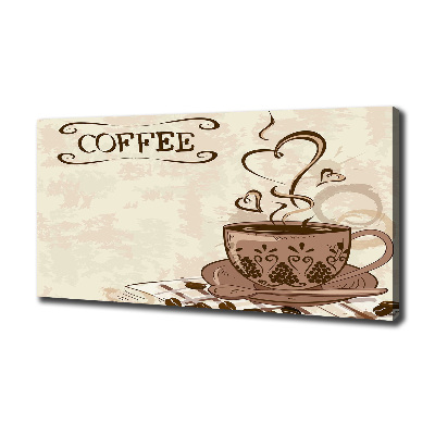 Foto en lienzo con acabado profesional horizontal Café aromático