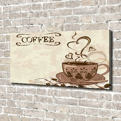 Foto en lienzo con acabado profesional horizontal Café aromático