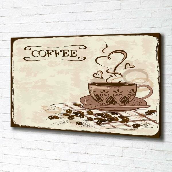 Foto en lienzo con acabado profesional horizontal Café aromático