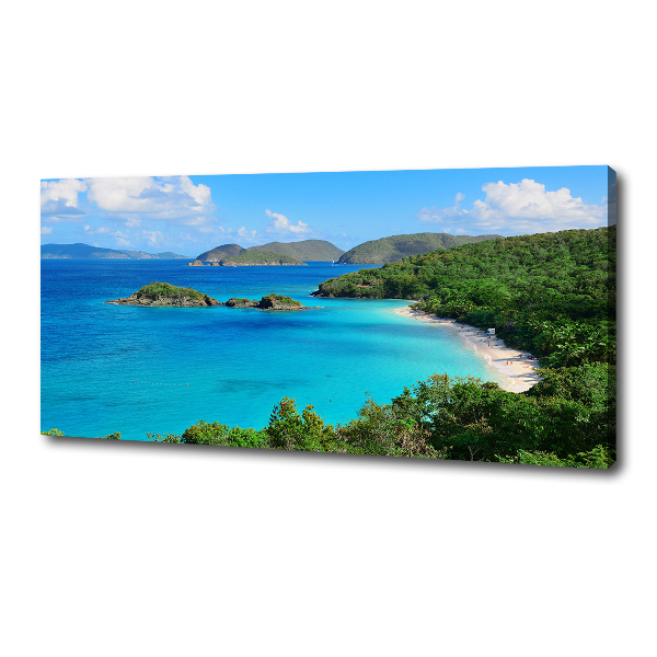 Cuadro canvas con impresión uv duradera horizontal Islas Vírgenes