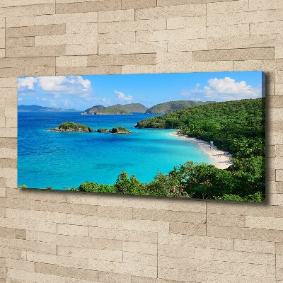 Cuadro canvas con impresión uv duradera horizontal Islas Vírgenes