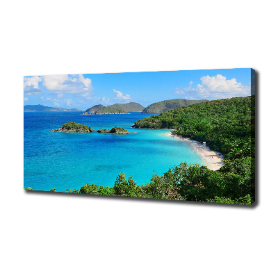 Cuadro canvas con impresión uv duradera horizontal Islas Vírgenes