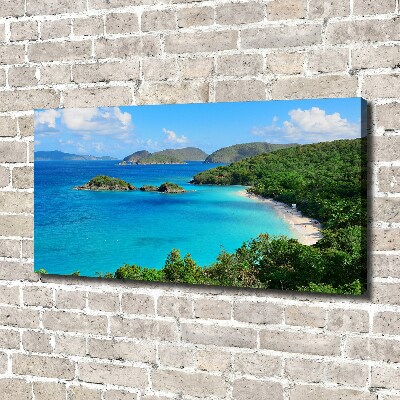 Cuadro canvas con impresión uv duradera horizontal Islas Vírgenes