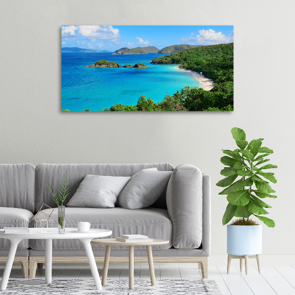 Cuadro canvas con impresión uv duradera horizontal Islas Vírgenes