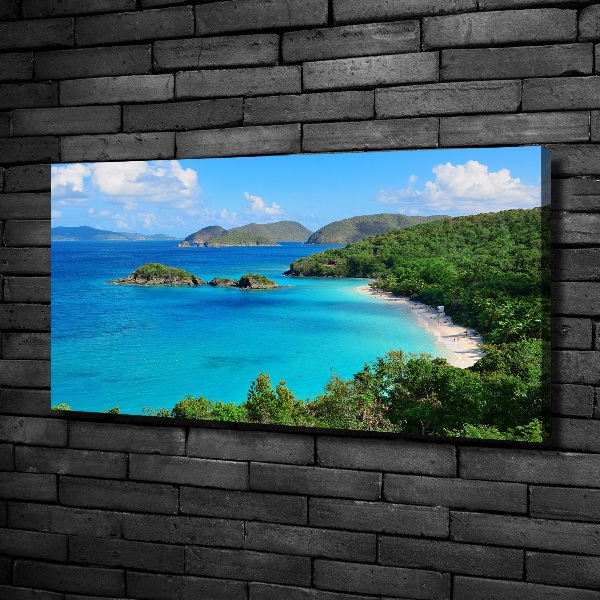 Cuadro canvas con impresión uv duradera horizontal Islas Vírgenes