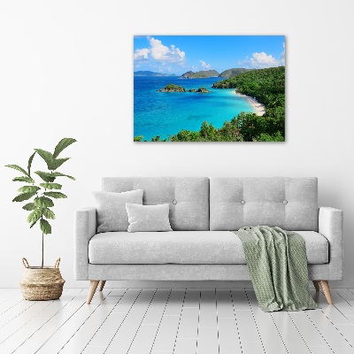 Cuadro canvas con impresión uv duradera horizontal Islas Vírgenes