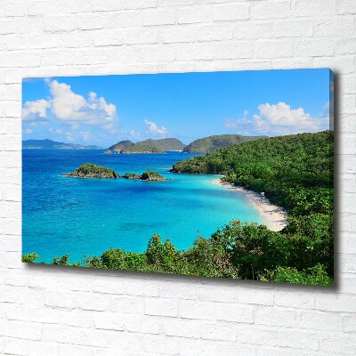 Cuadro canvas con impresión uv duradera horizontal Islas Vírgenes