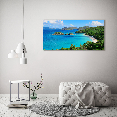 Cuadro canvas con impresión uv duradera horizontal Islas Vírgenes