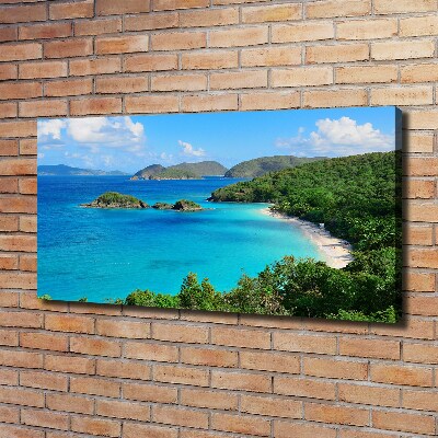 Cuadro canvas con impresión uv duradera horizontal Islas Vírgenes
