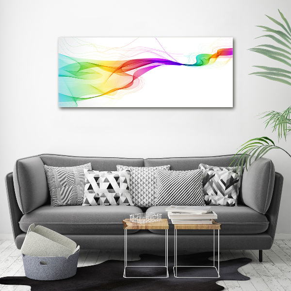 Fotocuadro en lienzo de alta calidad horizontal Abstracción colorida