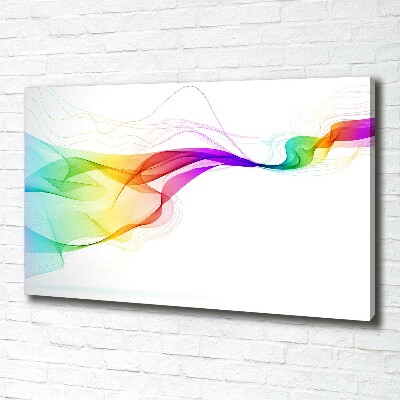Fotocuadro en lienzo de alta calidad horizontal Abstracción colorida