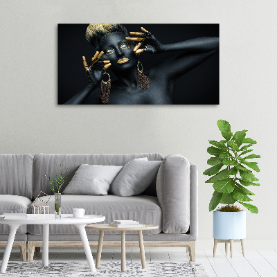 Foto en lienzo con acabado profesional horizontal Mujer de negro