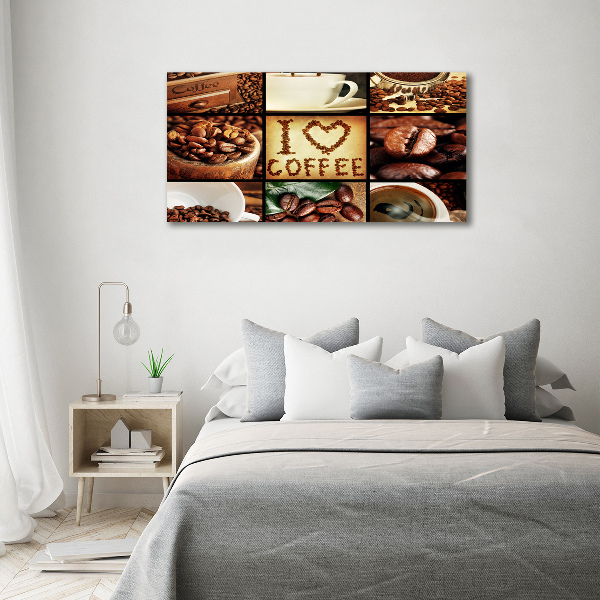 Foto en lienzo con acabado profesional horizontal Collage de café