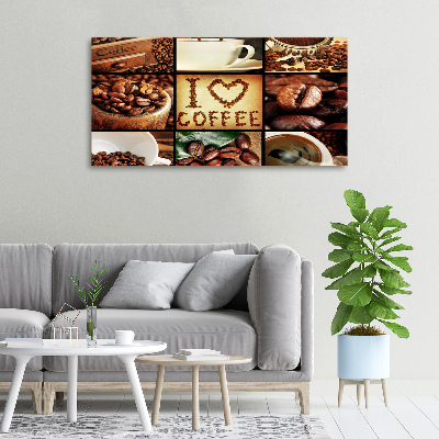 Foto en lienzo con acabado profesional horizontal Collage de café