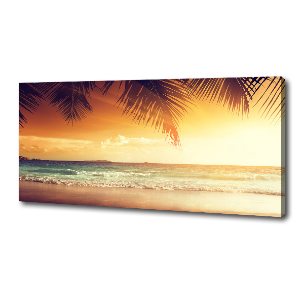 Fotocuadro en lienzo de alta calidad horizontal Playa tropical