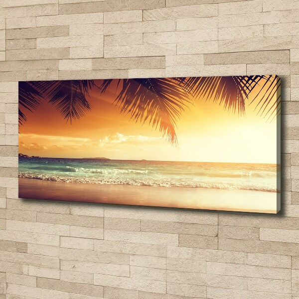 Fotocuadro en lienzo de alta calidad horizontal Playa tropical