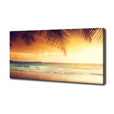 Fotocuadro en lienzo de alta calidad horizontal Playa tropical