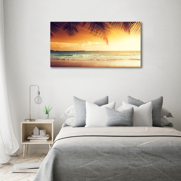 Fotocuadro en lienzo de alta calidad horizontal Playa tropical