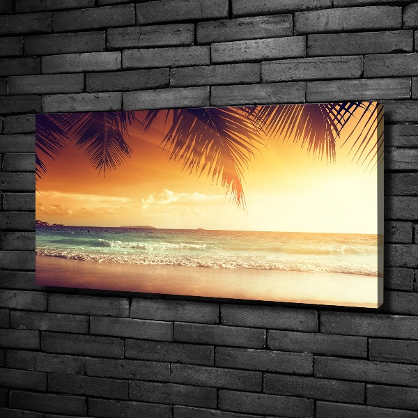 Fotocuadro en lienzo de alta calidad horizontal Playa tropical