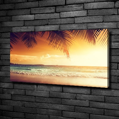 Fotocuadro en lienzo de alta calidad horizontal Playa tropical