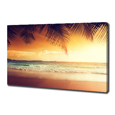 Fotocuadro en lienzo de alta calidad horizontal Playa tropical