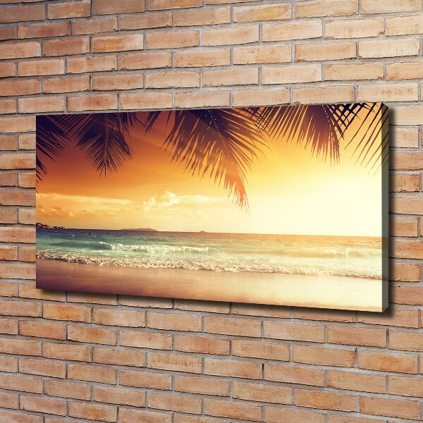 Fotocuadro en lienzo de alta calidad horizontal Playa tropical