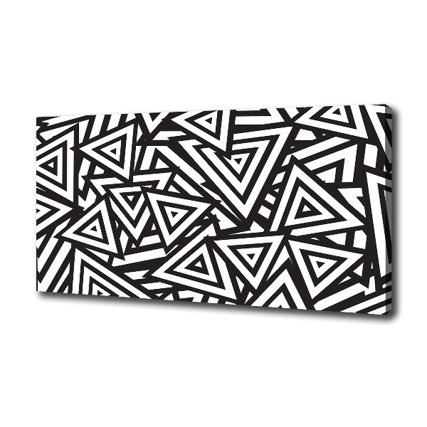 Fotocuadro en lienzo de alta calidad horizontal Fondo de triángulos